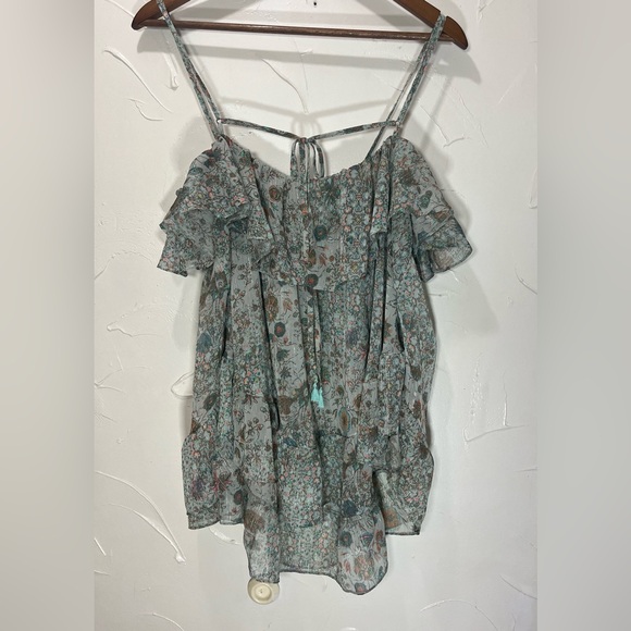 NWT Victoria’s Secret Sheer Floral Babydoll Nightie/Tank Top w/ Ruffles SZ L - Picture 3 of 10